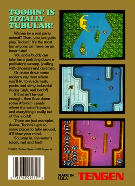 Toobin' (USA) (Unl) box cover back